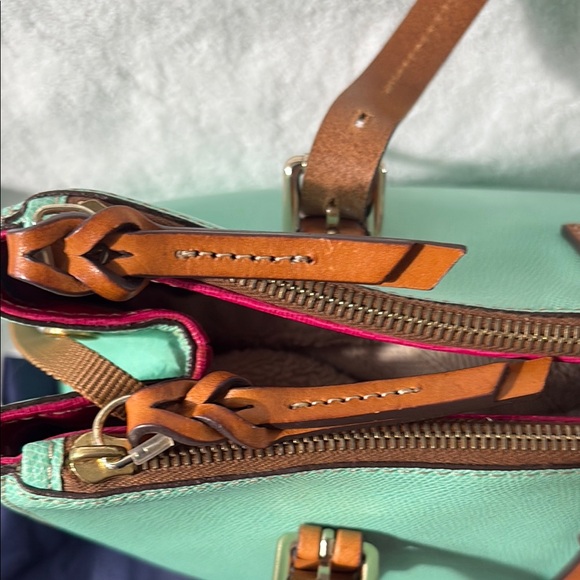 Dooney & Bourke Claremont Miller Leather Seafoam Green Purse. Great Condition. - Picture 6 of 16